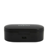 Casti Guess (GUTWST31EK), Bluetooth 5.0, TWS, USB-C, with LED Display, Docking Station, IPX4, Negru