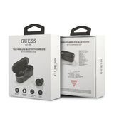Casti Guess (GUTWST31EK), Bluetooth 5.0, TWS, USB-C, with LED Display, Docking Station, IPX4, Negru
