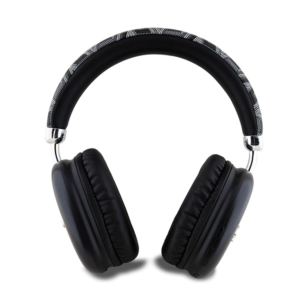 Casti Guess Wireless GCUBE Metallic Script Logo (GUBHK1GCTCSK), Over-ear Headset, Bluetooth 5.3, 400mAh, Negru