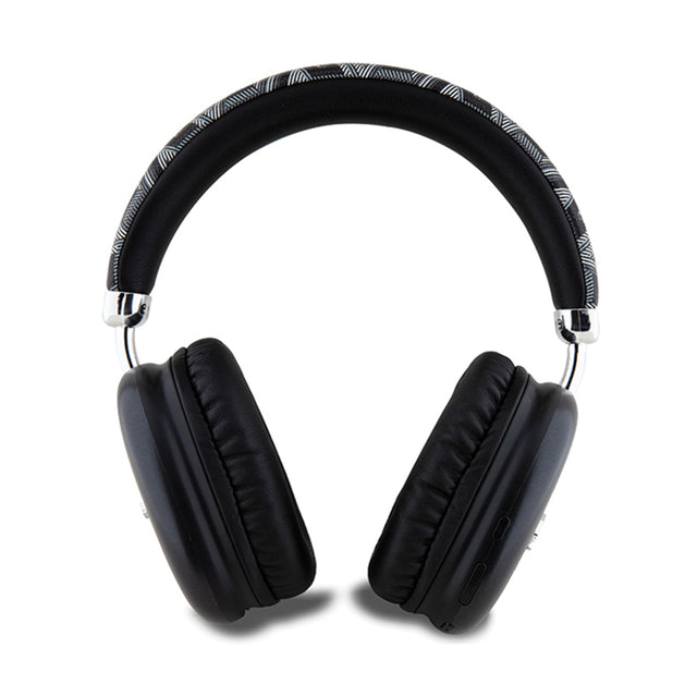Casti Guess Wireless GCUBE Metallic Script Logo (GUBHK1GCTCSK), Over-ear Headset, Bluetooth 5.3, 400mAh, Negru