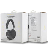 Casti Guess Wireless GCUBE Metallic Script Logo (GUBHK1GCTCSK), Over-ear Headset, Bluetooth 5.3, 400mAh, Negru