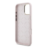 Husa de protectie Guess Silicone Script Metal Logo & Frame (GUHCP16MSMBSLP) compatibil cu iPhone 16 Plus, Roz