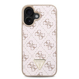 Husa de protectie Guess Hardcase 4G Triangle Metal Logo (GUHCP16MPG4GPH) compatibil cu iPhone 16 Plus, Alb
