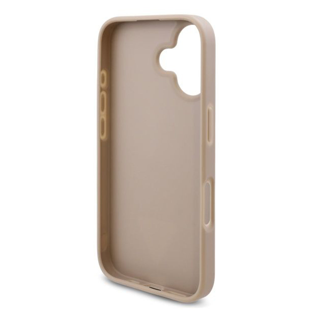 Husa de protectie Guess Hardcase 4G Triangle Metal Logo (GUHCP16MPG4GPH) compatibil cu iPhone 16 Plus, Alb
