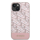 Husa de protectie Guess GCube Stripes MagSafe (GUHMP14SHGCFSEP) compatibil cu iPhone 14, Roz
