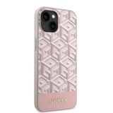 Husa de protectie Guess GCube Stripes MagSafe (GUHMP14SHGCFSEP) compatibil cu iPhone 14, Roz