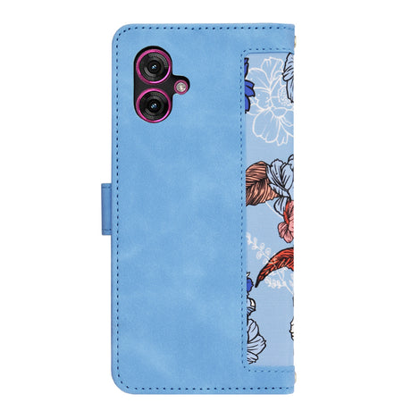 Husa de protectie Techsuit FlipCraft compatibil cu Motorola Moto G55, Vibrant Blue
