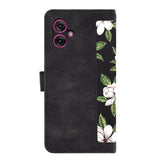Husa de protectie Techsuit FlipCraft compatibil cu Motorola Moto G55, Flowers of the Dawn