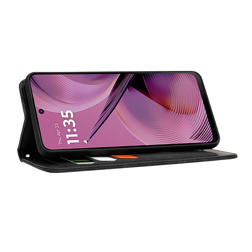 Husa de protectie Techsuit FlipCraft compatibil cu Motorola Moto G55, Flowers of the Dawn