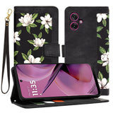 Husa de protectie Techsuit FlipCraft compatibil cu Motorola Moto G55, Flowers of the Dawn