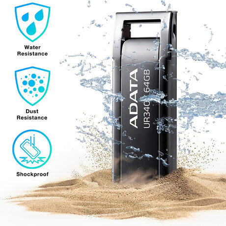 Stick Memorie Adata AROY-UR340-32GBK, 32GB, USB 3.2, Negru