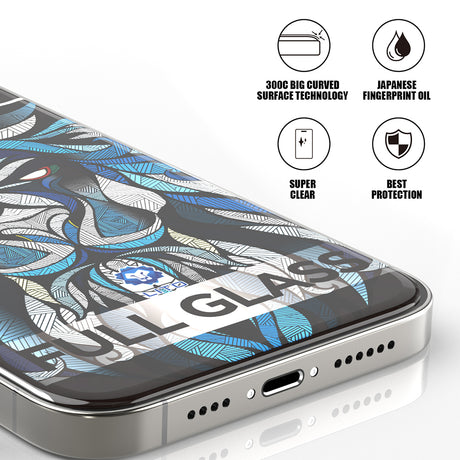 Folie de protectie Lito D+ Max 300C compatibil cu iPhone 13 / iPhone 13 Pro / iPhone 14, Transparent