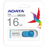 Stick de Memorie Adata AC008-16G-RWE, USB 2.0, 16GB, Alb