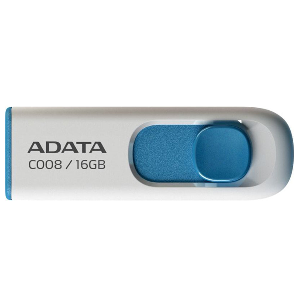 Stick de Memorie Adata AC008-16G-RWE, USB 2.0, 16GB, Alb