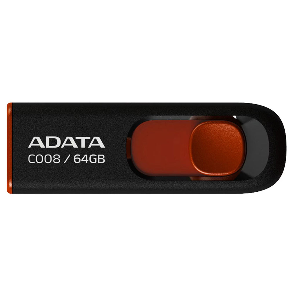 Stick de Memorie Adata AC008-64G-RKD, USB 2.0, 64GB, Negru