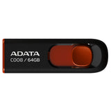 Stick de Memorie Adata AC008-64G-RKD, USB 2.0, 64GB, Negru