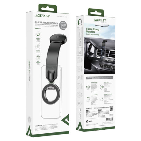 Suport Acefast (D36), Magnetic Grip, 360° Rotation, for Dashboard, Negru