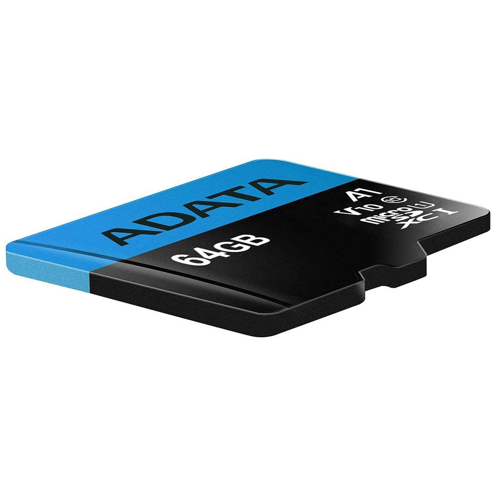 Card de memorie Adata MicroSDXC 64GB, Class 10, UHS-I V10, Negru
