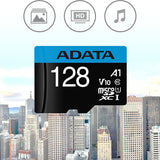 Adata MicroSDXC memóriakártya, 128 GB, Class 10, UHS-I U1, fekete