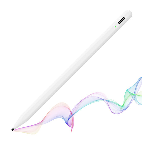Stylus Techsuit Stylus Pen (A580S), for iPad, Bluetooth, Type-C, 130mAh, 5V, Palm Rejection, Microsoft Nib, Mute Writing, Alb