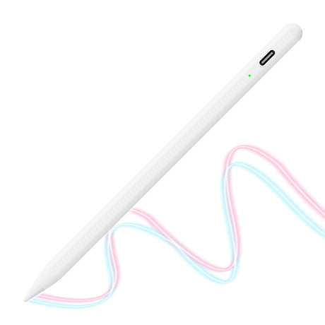Stylus Techsuit Stylus Pen (AC10-CP), for iPad, Bluetooth, Type-C, Palm Rejection, Tilt Pressure Sense, 130mAh, 5V, 0.2A, Alb