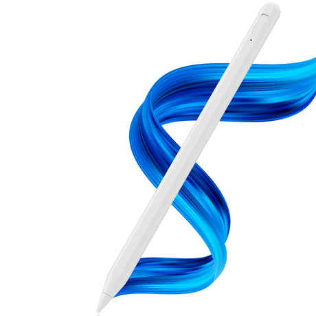Stylus Techsuit Stylus Pen (AC10SH), for iPad, Bluetooth, Type-C, 125mAh, Palm Rejection, Replaceable Apple Nib, Lily White