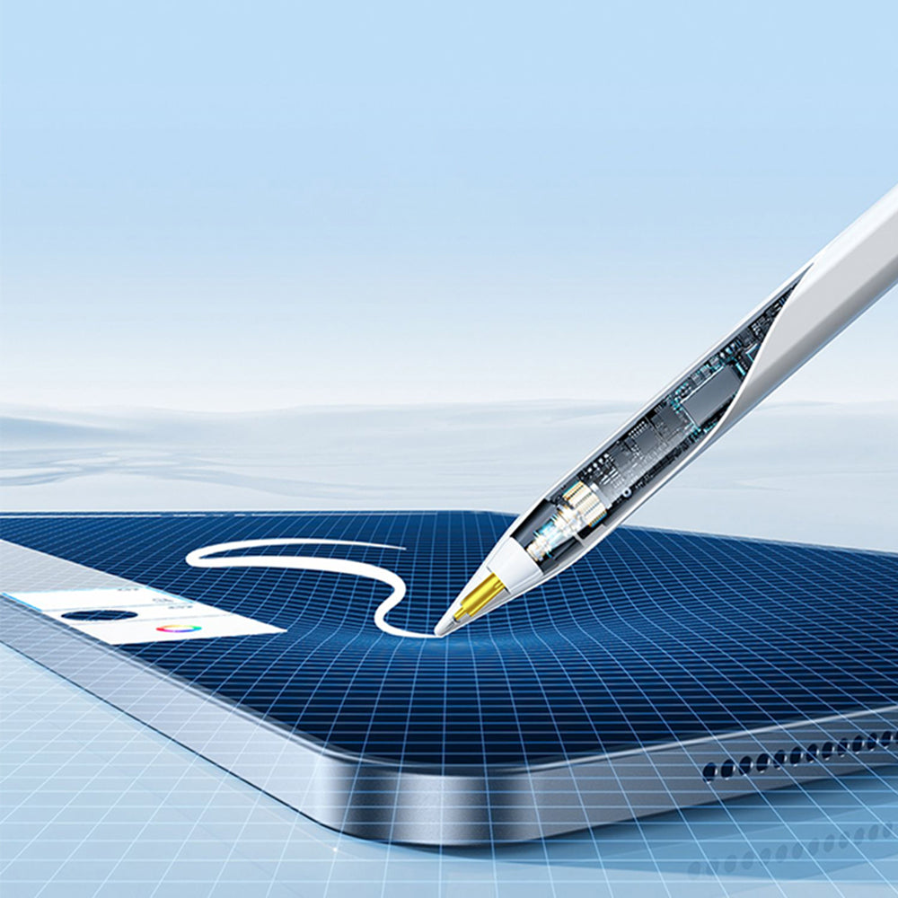 Stylus Techsuit Stylus Pen (AC20-Pro), for iPad, Bluetooth, Magnetic Charging, Palm Rejection, 70mAh, 5V, Alb