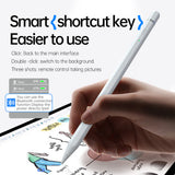 Stylus Techsuit Stylus Pen (AP01 Pro), for iPad, Bluetooth, Type-C, Palm Rejection, Tilt Pressure Sense, 125mAh, Alb