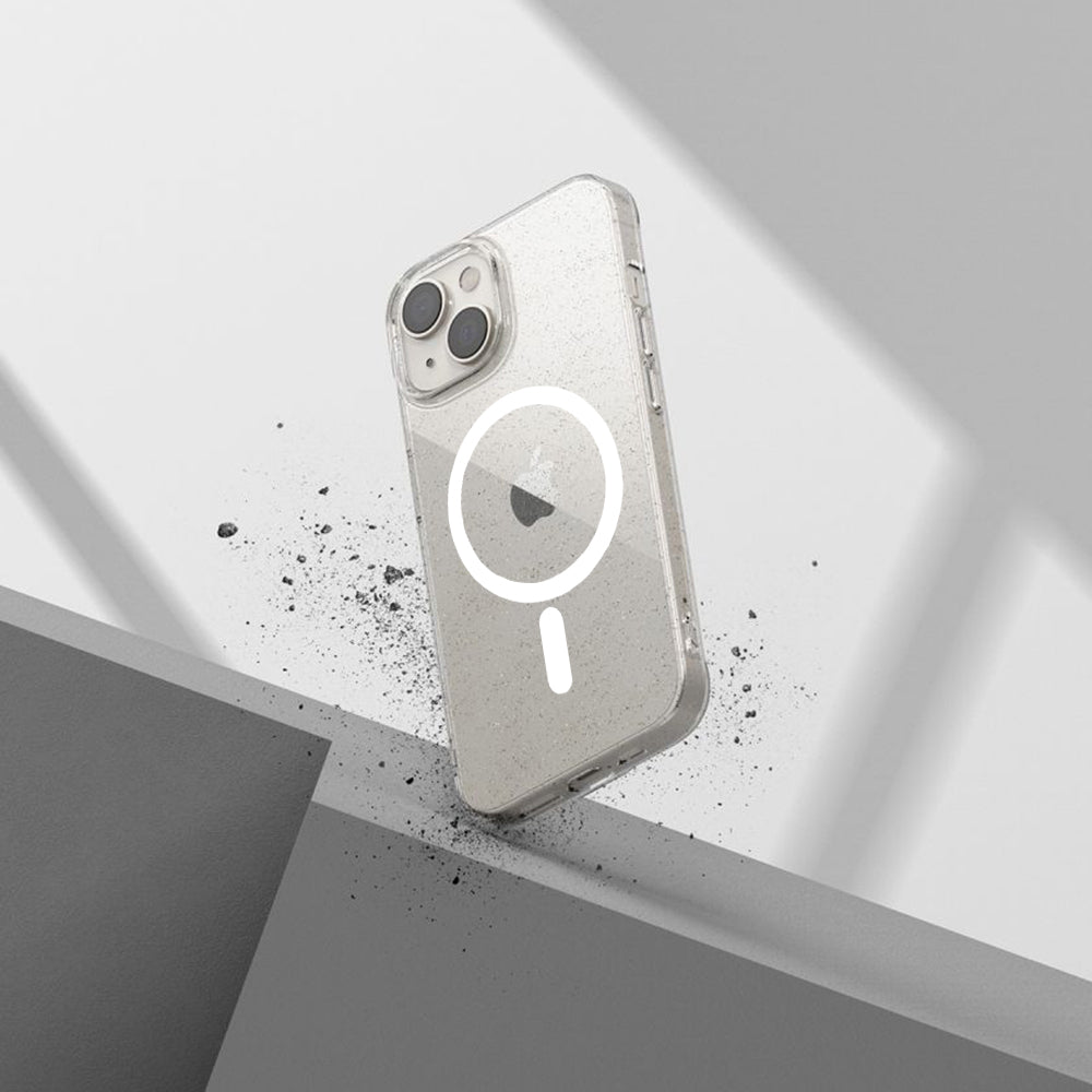 Husa de protectie Techsuit SparkleSkin MagSafe Series compatibil cu iPhone 12 Pro, Transparent
