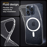 Husa de protectie Techsuit SparkleSkin MagSafe Series compatibil cu iPhone 12 Pro, Transparent