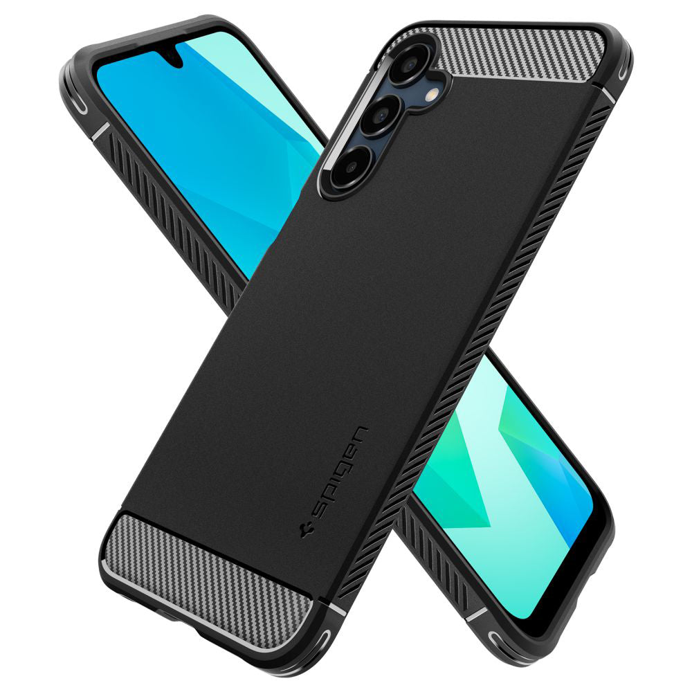 Husa de protectie Spigen Rugged Armor (ACS08891) compatibil cu Samsung Galaxy A16 4G / A16 5G, Negru