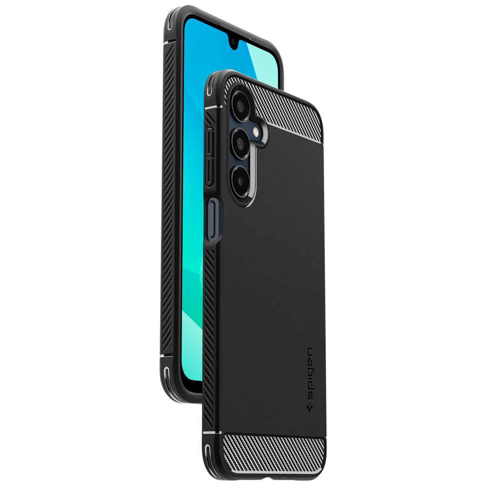 Husa de protectie Spigen Rugged Armor (ACS08891) compatibil cu Samsung Galaxy A16 4G / A16 5G, Negru