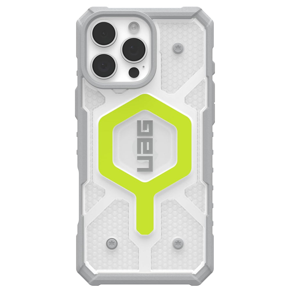 Husa de protectie UAG Pathfinder Clear Magsafe compatibil cu iPhone 16 Pro, Active Neon