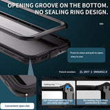 Husa de protectie ShellBox Waterproof IP68 compatibil cu Samsung Galaxy A16 4G / A16 5G, Negru