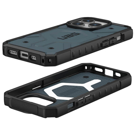 Husa de protectie UAG Pathfinder MagSafe compatibil cu iPhone 15 Pro, Cloud Blue