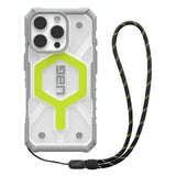 Husa de protectie UAG Pathfinder Clear Magsafe compatibil cu iPhone 16 Pro, Active Neon Lanyard