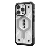 Husa de protectie UAG Pathfinder Clear MagSafe compatibil cu iPhone 16 Pro, Ice / Argintiu