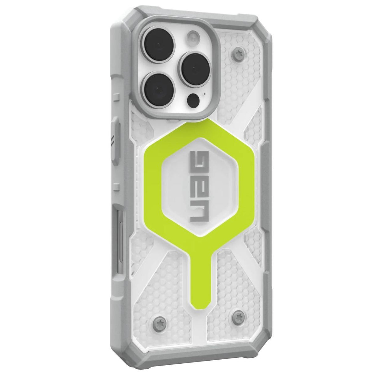 Husa de protectie UAG Pathfinder Clear Magsafe compatibil cu iPhone 16 Pro, Active Neon
