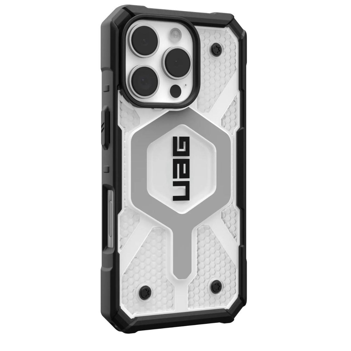 Husa de protectie UAG Pathfinder Clear MagSafe compatibil cu iPhone 16 Pro Max, Ice / Argintiu