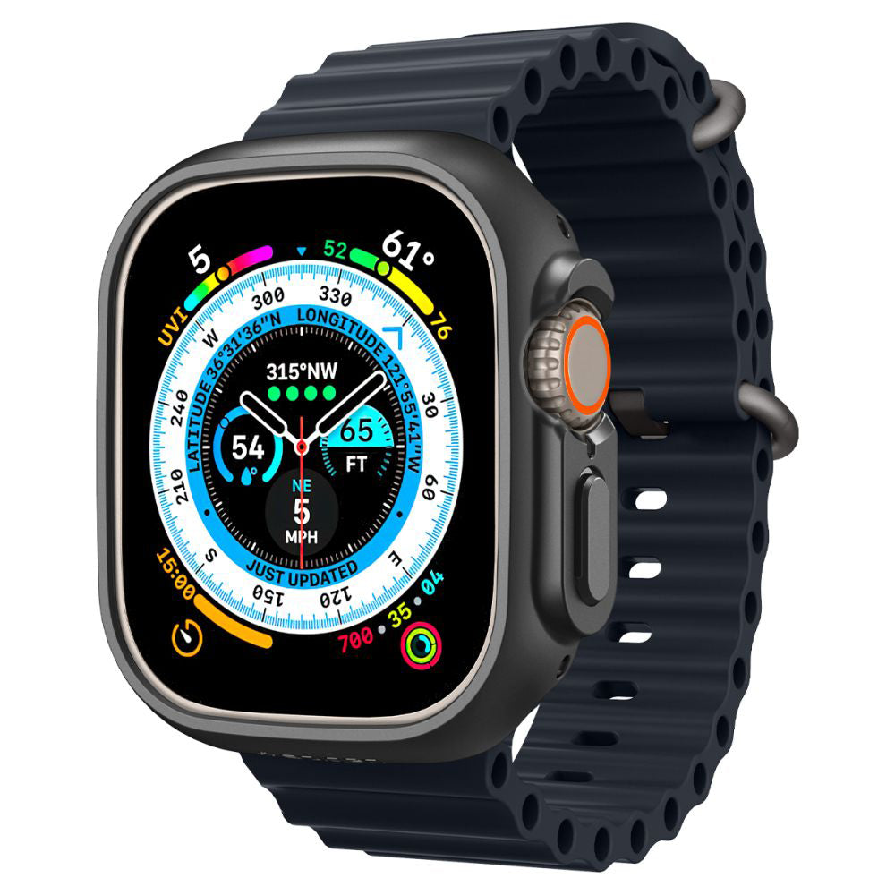 Accesoriu smartwatch Spigen Thin Fit (ACS05458) compatibil cu Apple Watch Ultra / Ultra 2 / Ultra 3, Negru