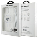 Husa de protectie Karl Lagerfeld IML Crossbody compatibil cu iPhone 16, Transparent
