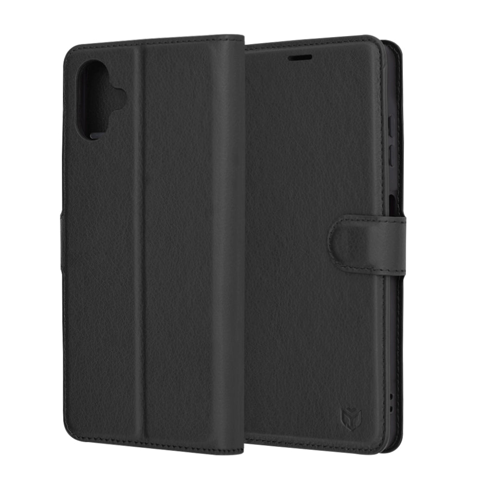 Husa de protectie Techsuit Leather Folio compatibil cu Samsung Galaxy A06, Negru