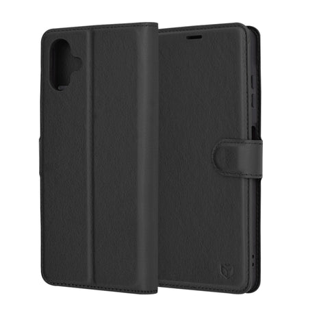 Husa de protectie Techsuit Leather Folio compatibil cu Samsung Galaxy A06, Negru