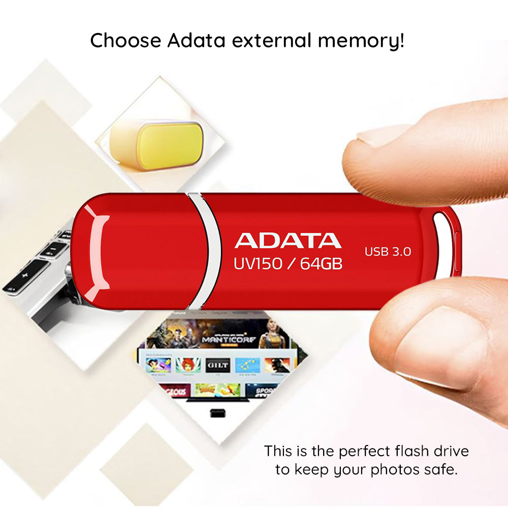 Stick de Memorie Adata AUV150-32G-RRD, USB 2.0, 32GB, Roșu