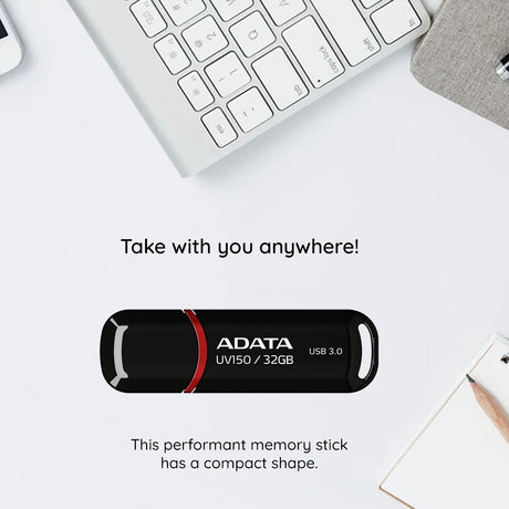 Stick de Memorie Adata AUV150-32G-RBK, USB 3.2, 32GB, Negru