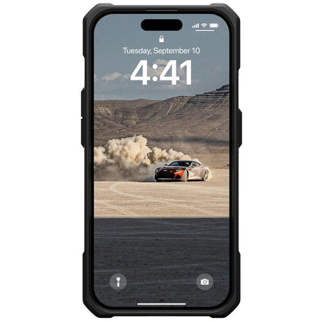 Husa de protectie UAG Monarch compatibil cu iPhone 15 Pro, Kevlar Element Green