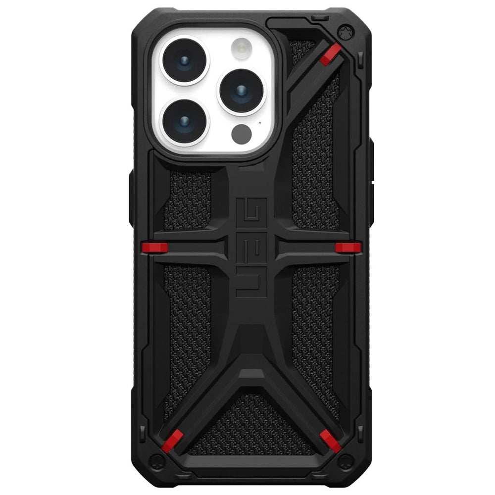 Husa de protectie UAG Monarch compatibil cu iPhone 15 Pro, Kevlar Black