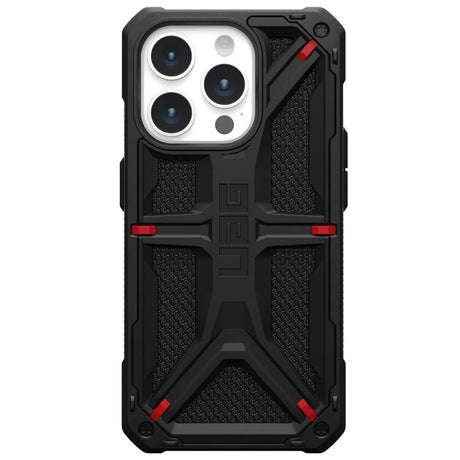 Husa de protectie UAG Monarch compatibil cu iPhone 15 Pro, Kevlar Black