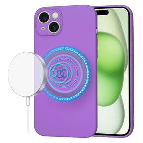 Husa de protectie Techsuit SoftFlex MagSafe compatibil cu iPhone 15 Plus, Mov