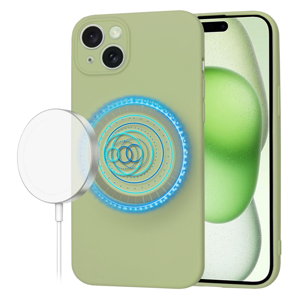 Husa de protectie Techsuit SoftFlex MagSafe compatibil cu iPhone 15 Plus, Matcha